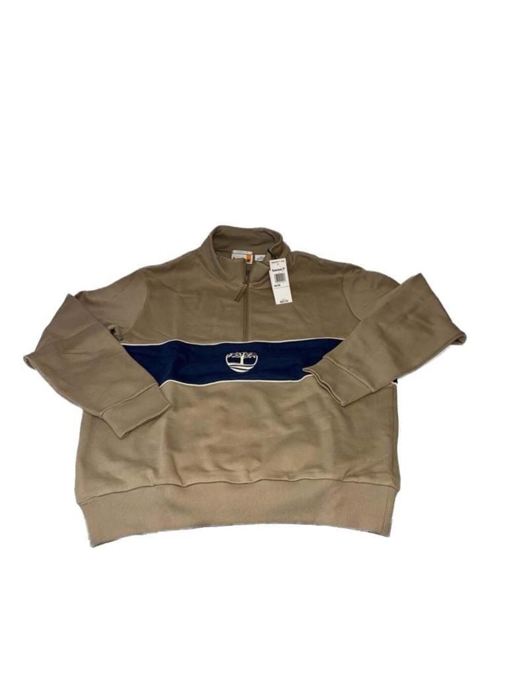 Timberland Cut-and-Sew Quarter-Zip Sweatshirt Size M